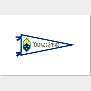 Colorado Springs Flag Pennant Posters and Art